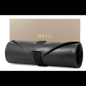DITA original leather sunglasses case and box